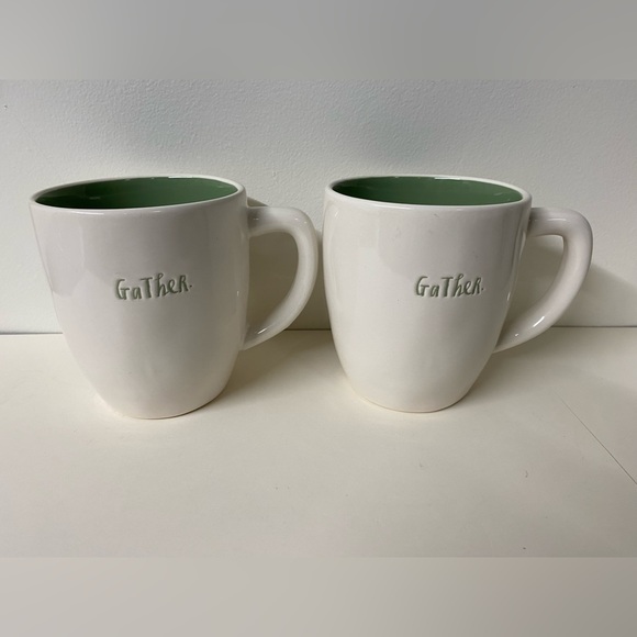 Set of two Rae Dunn “Gather” mugs - Picture 1 of 5